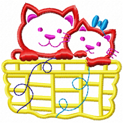 Cats Embroidery Design 9 Cats Embroidery Design 9